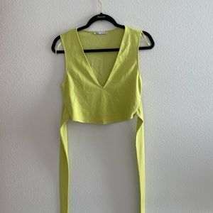 Neon green crop